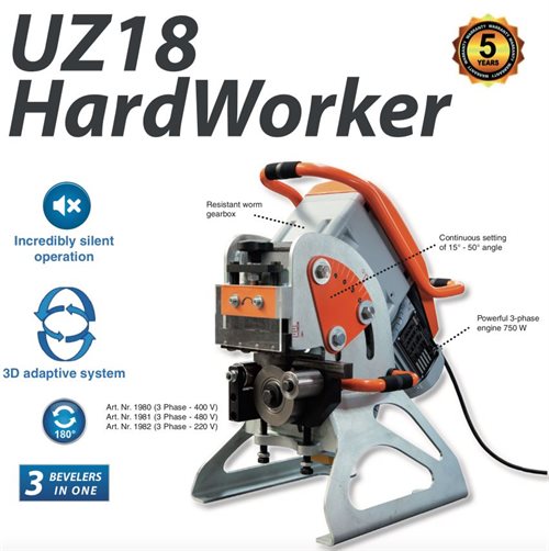 N022 - UZ18 Hardworker + Manipulator 3D 400V, 3 Phase